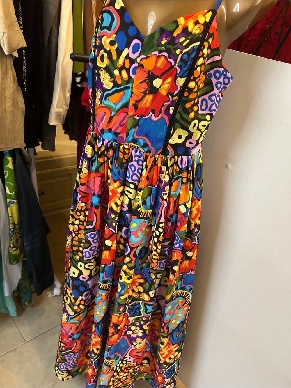 Truth NYC Girls Bright Multicolor Floral Print Dress